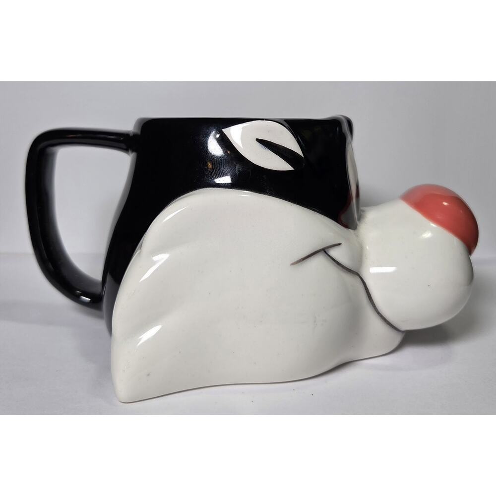 Looney Tunes Sylvester Cat Mug Coffee 1989 Warner Bros Applause Vintage - Picture 3 of 8